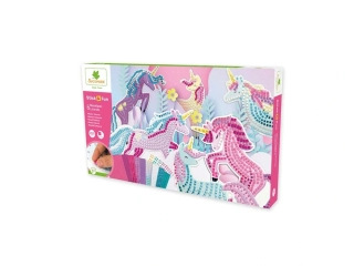 Stick & Fun - XXL kreativní sada - mozaika - jednorožci