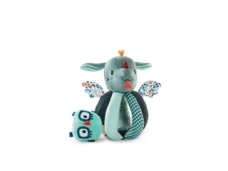 Lilliputiens - chrastítko - dráček Joe a sova Merlin